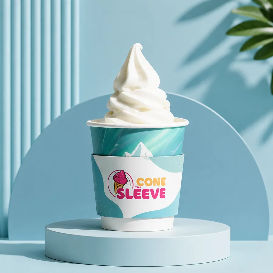 32 oz Ice Cream Cup Sleeves