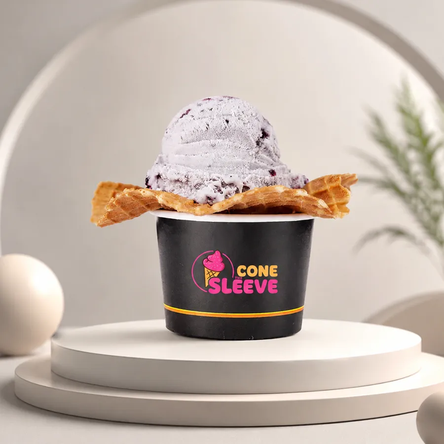 Black Ice Cream Cups