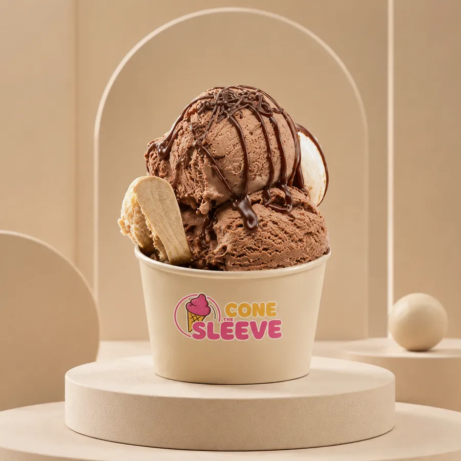 Brown Kraft Ice Cream Cup