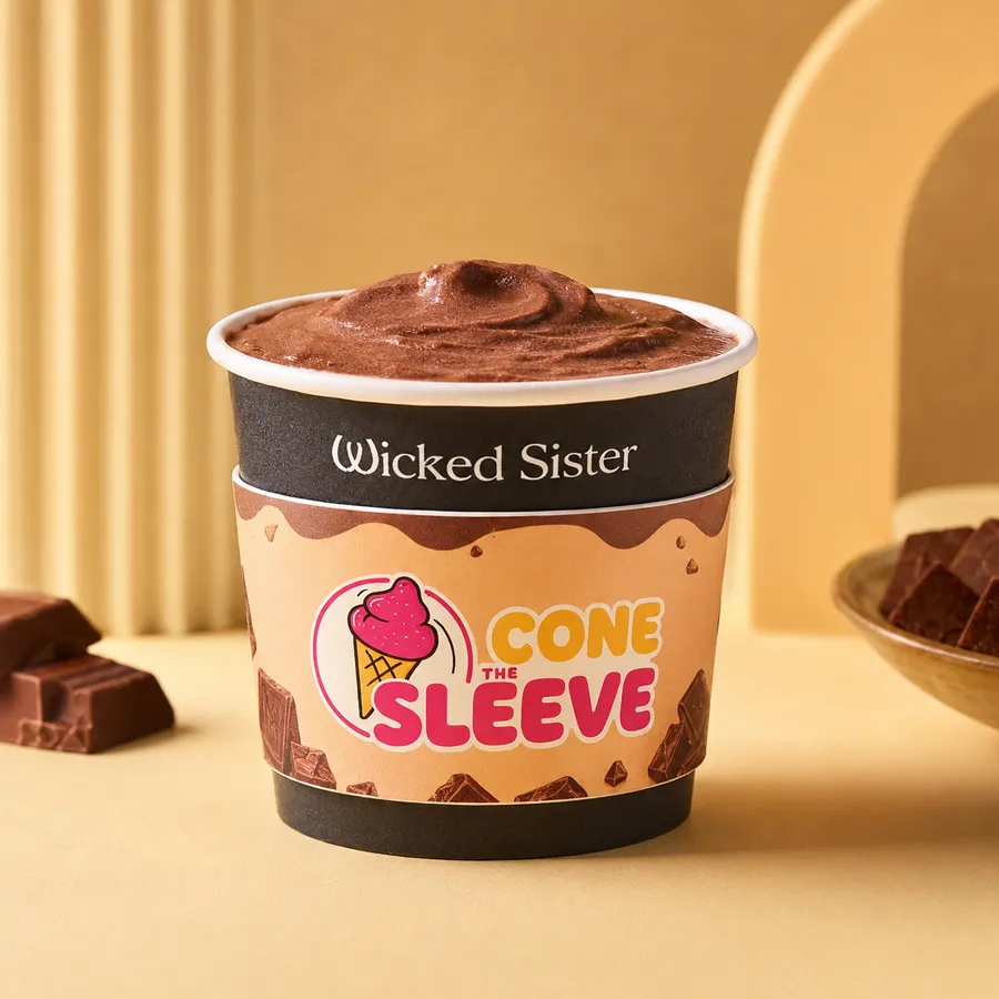 Ice Cream Cup Sleeves Packaging Sets