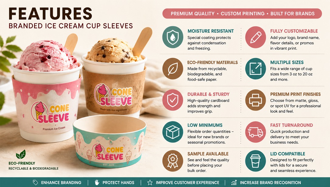 Everything You Need to Know Before Ordering Branded Ice Cream Cup Sleeves