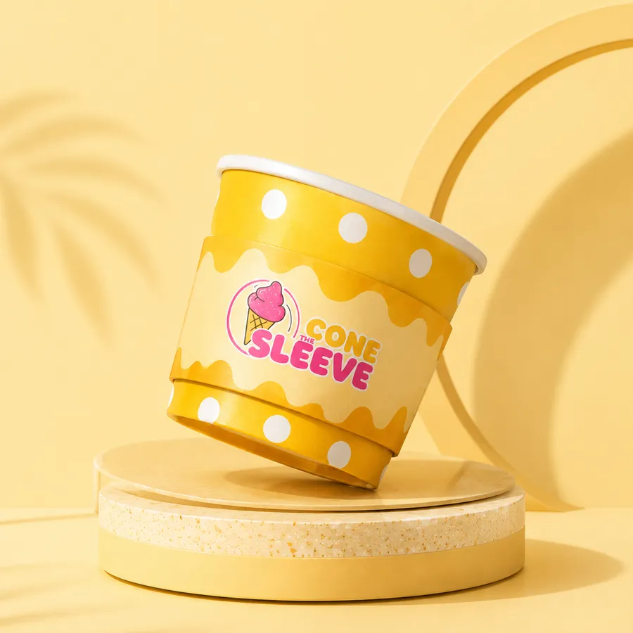 Ice Cream Cup Sleeves for Catering