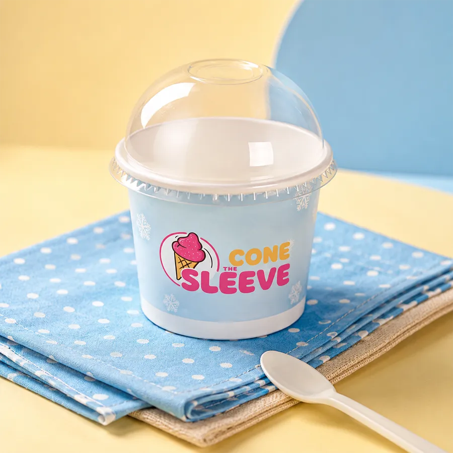 Ice Cream Cups With Lids