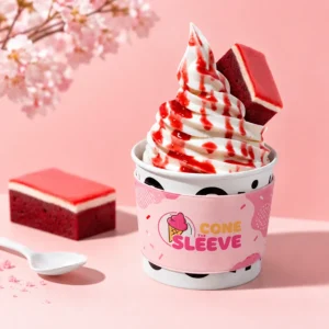 Custom Paper Dessert Cup Sleeves