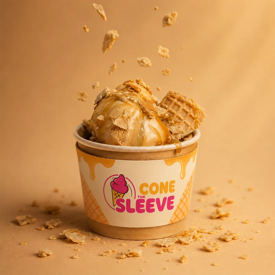 Recyclable Ice Cream Cup Sleeves