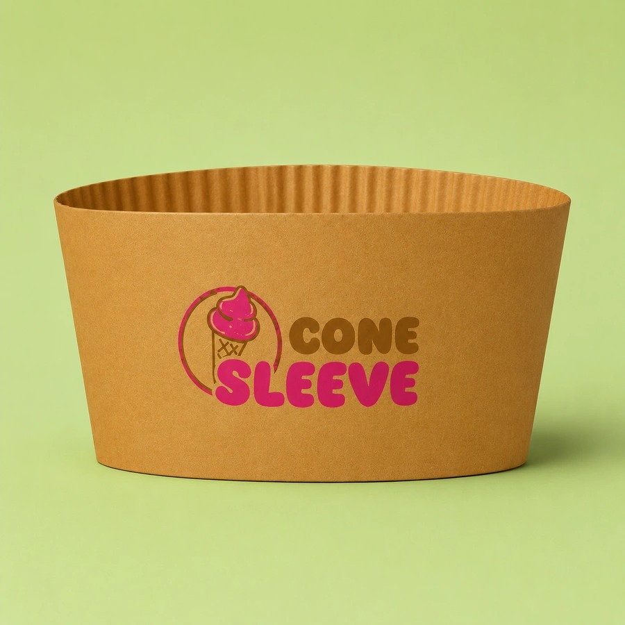 Ice Cream Cup Sleeves for Parlors