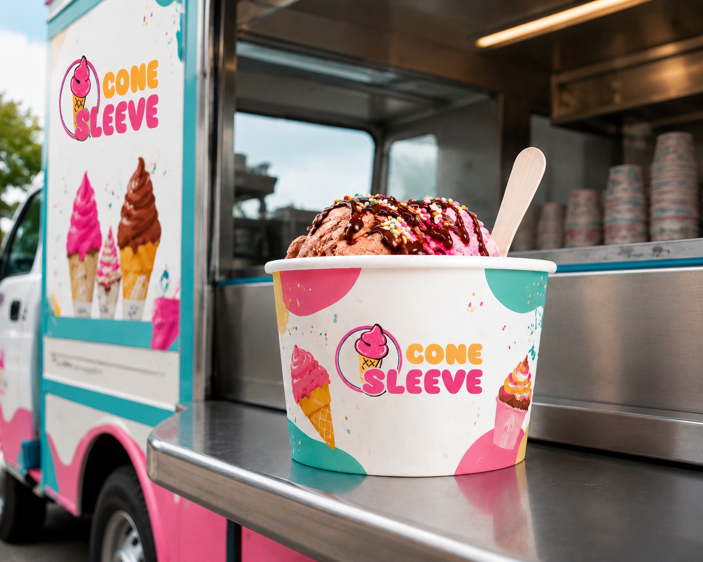 Ice Cream Cups for Food Trucks