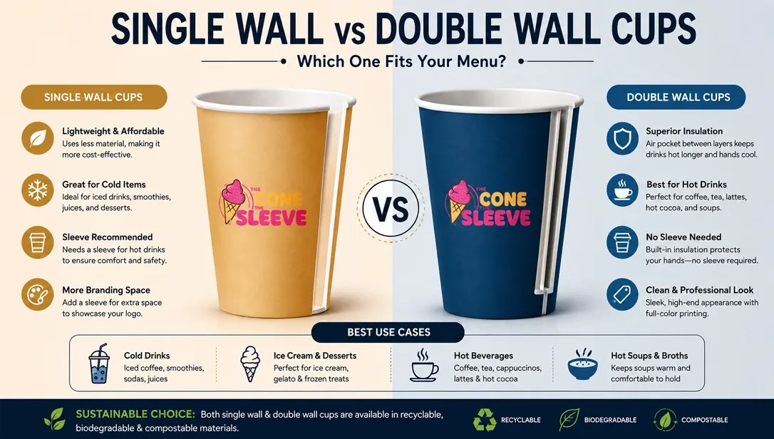 Single Wall or Double Wall Cups Which One Fits Your Menu?