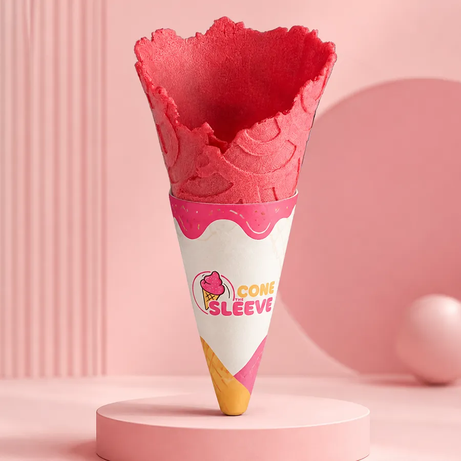 The Konery Birthday Cake Waffle Cone Sleeves