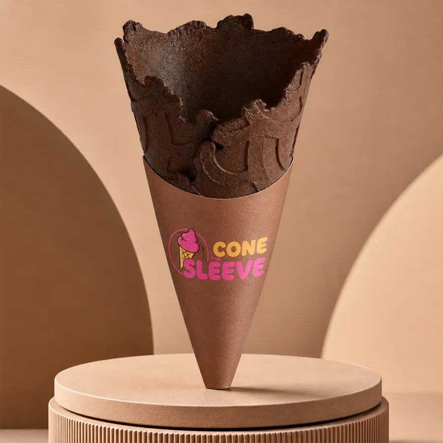 The Konery Cinnamon Brown Sugar Waffle Cone Sleeves