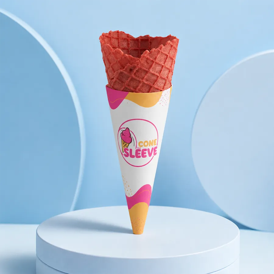 The Konery Lavender Waffle Cone Sleeves