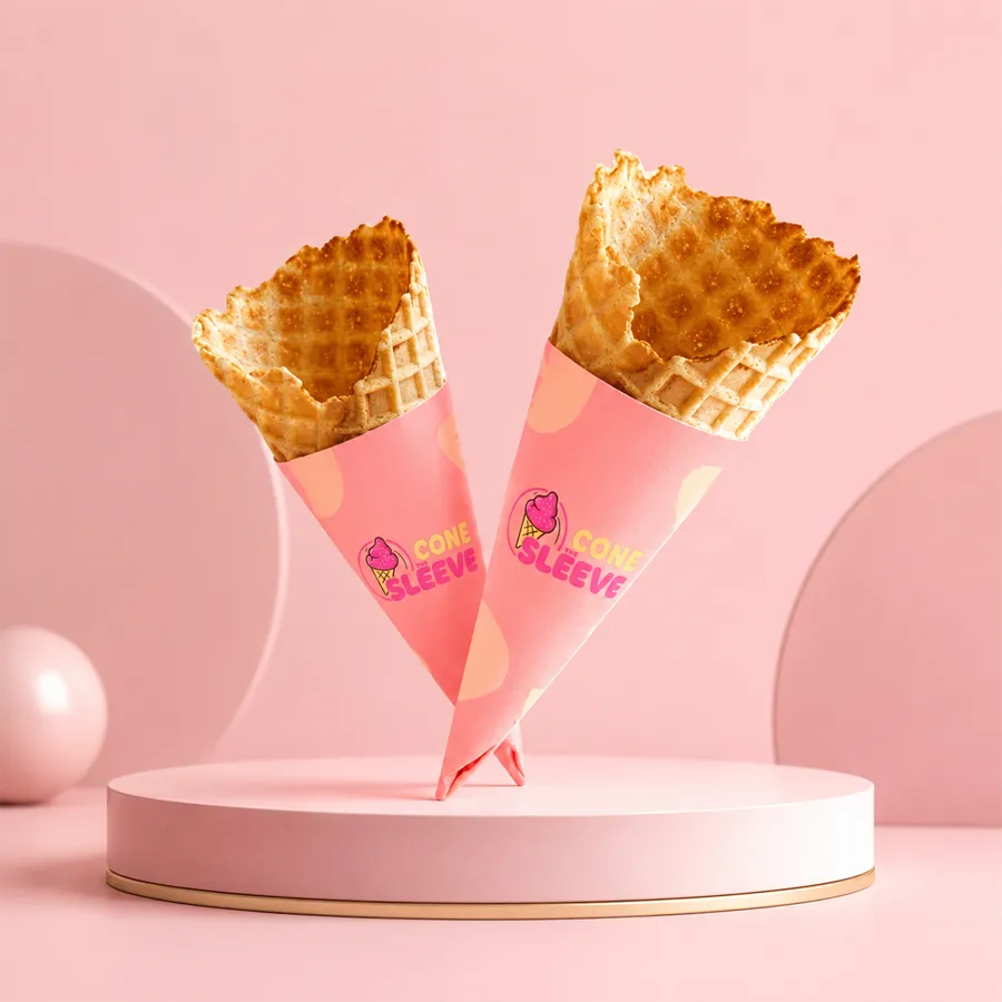 The Konery Matcha Waffle Cone Sleeves