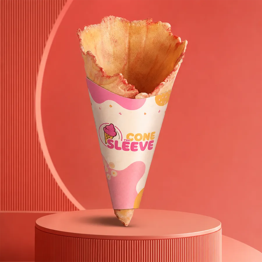 The Konery Peppermint Waffle Cone Sleeves