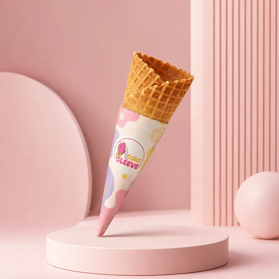 The Konery Pumpkin Spice Waffle Cone Sleeves