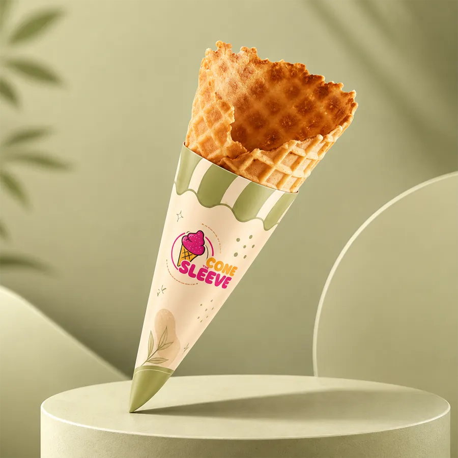 The Konery Red Velvet Waffle Cone Sleeves