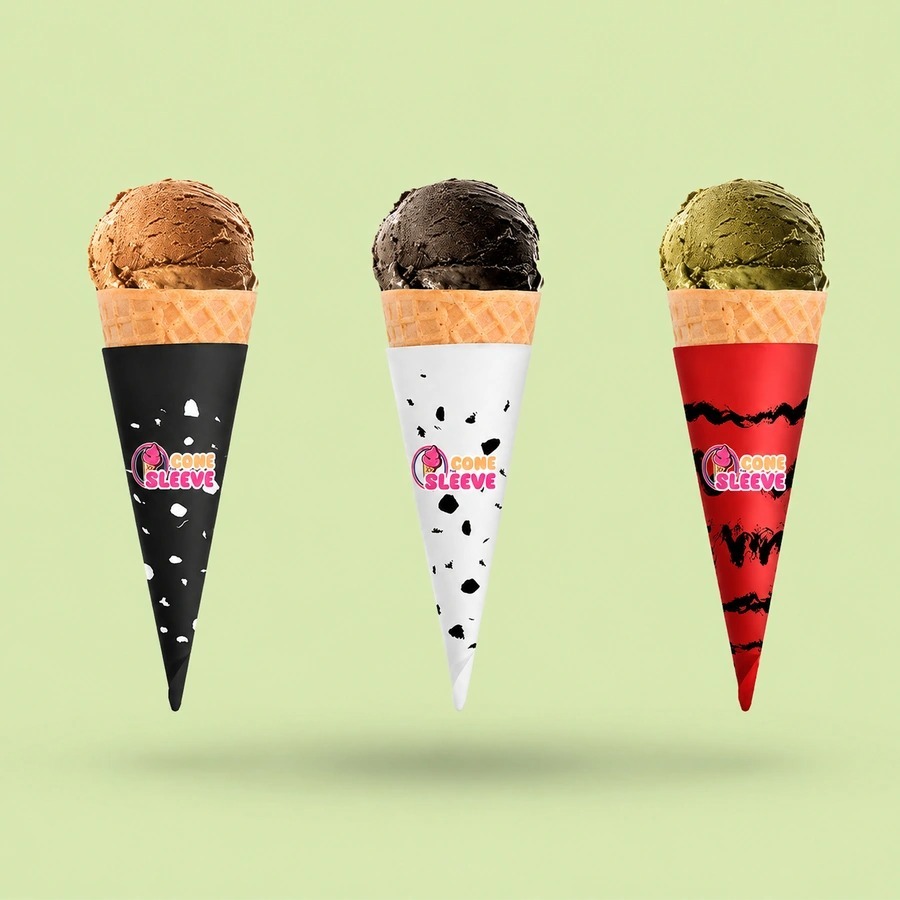 The Cone Guys Pretzel Ice Cream Cone Sleeves