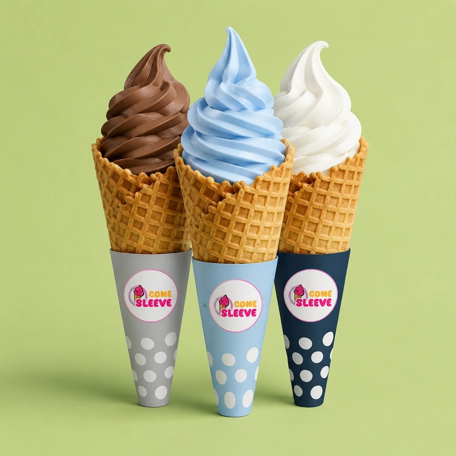 The Cone Guys Sprinkle Cookie Ice Cream Cone Sleeves