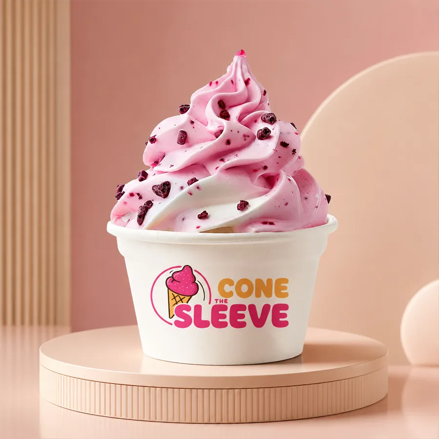 White Ice Cream Cups