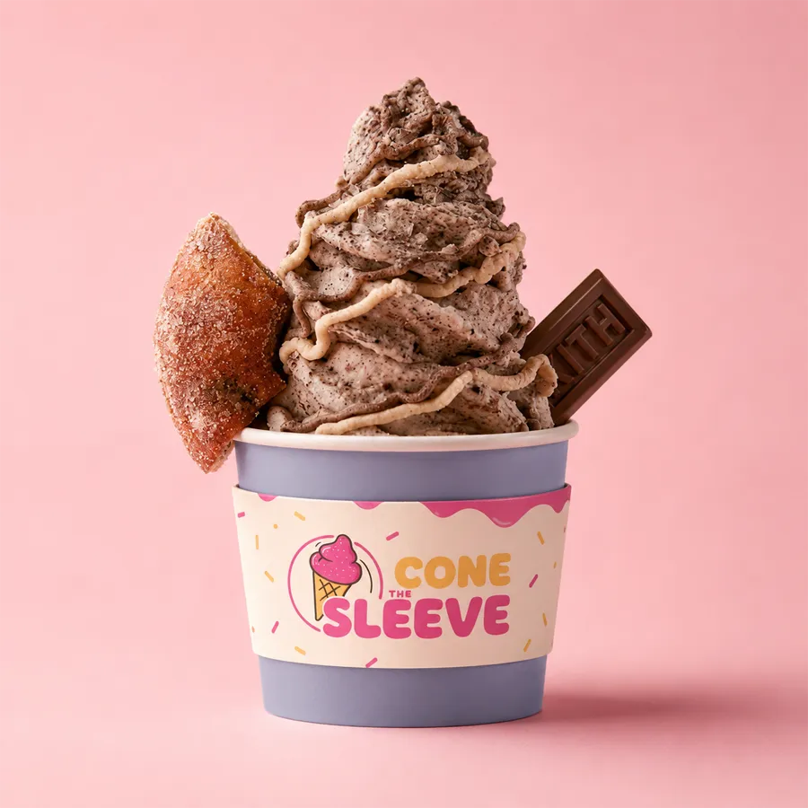 Luxury Ice Cream Cup Sleeves